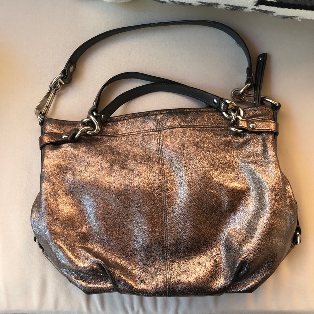 Metallic Coach Purse - Picture 2 of 6
